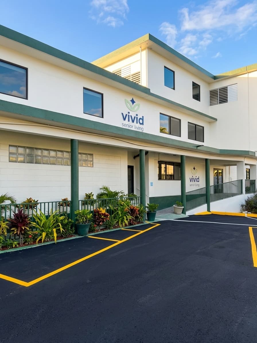 Fachada exterior de Vivid Senior Living